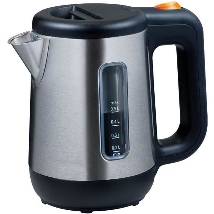 Bouilloire - KENWOOD JKM076 - Compacte 0.5L - Inox satiné et noir - Filtre anti-calcaire amovible