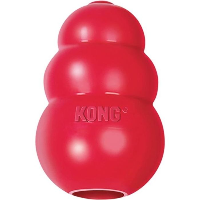 KONG Jouet à mâcher rebondissant en caoutchouc naturel Classic Extra Small - Rouge - Pour chien