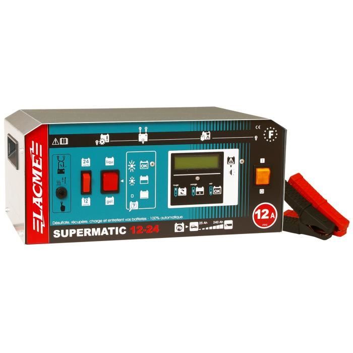 Supermatic 12-24 lcd chargeur