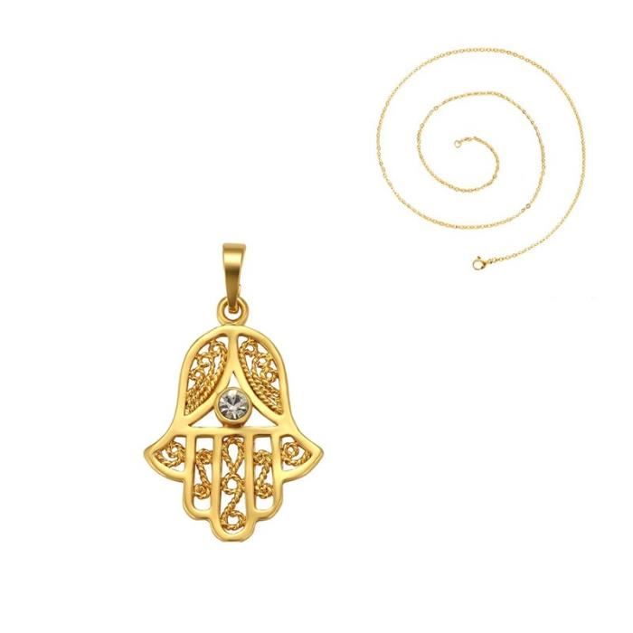 Elli Collier Main de Fatima Cristaux Swarovski Argent 925