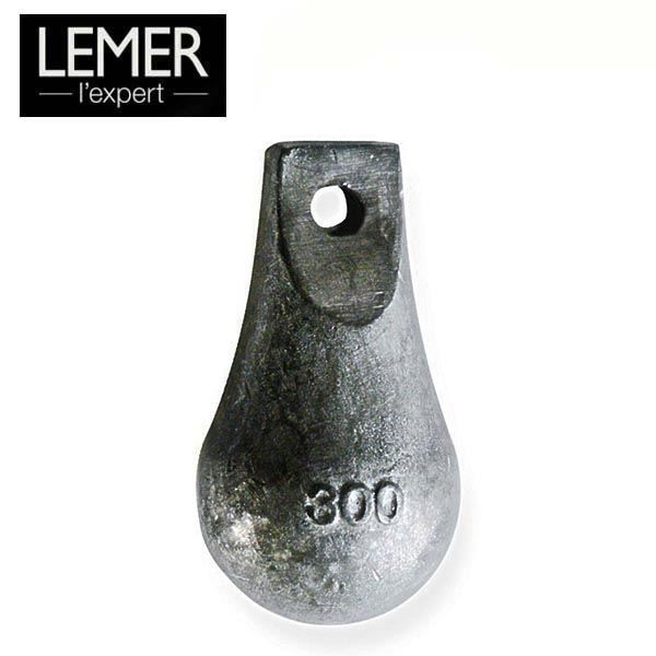 200 g Plomb Poire Plastifie avec /Émerillon