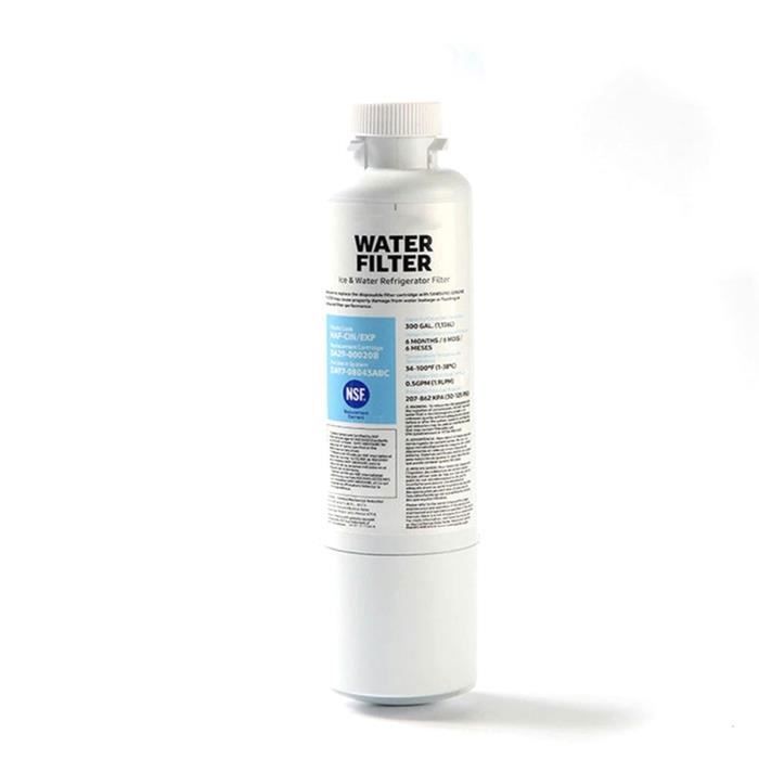 Filtre à Eau Réfrigérateur DA29-00020B - Lot De 2, 3 Couches Filtration, Compatible Plusieurs Modèles Samsung