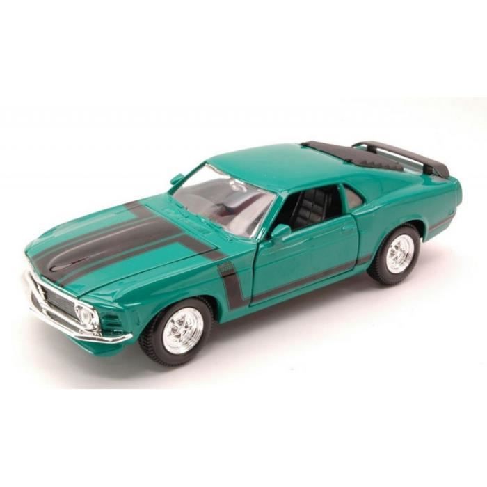 MAISTO MI31943GR FORD MUSTANG BOSS 302 1970 GREEN 1 24 maquette DIE CAST MODEL Cdiscount Jeux Jouets