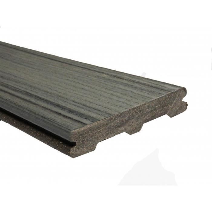 Lame De Terrasse Composite Coextrudee Trex Contour L 3 M L 14 Cm E 25 Mm Chateau Grey Achat Vente Revetement En Planche Lame De Terrasse Composite Cdiscount