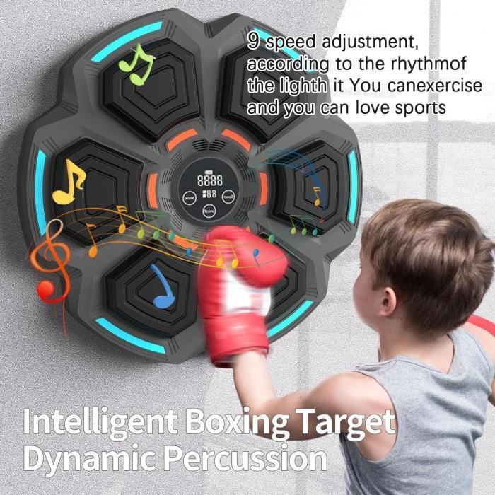 Machine De Boxe Intelligente Bluetooth 2025 – 9 Vitesses, Lumières RVB, Compteur Automatique, Pour Adultes/enfants
