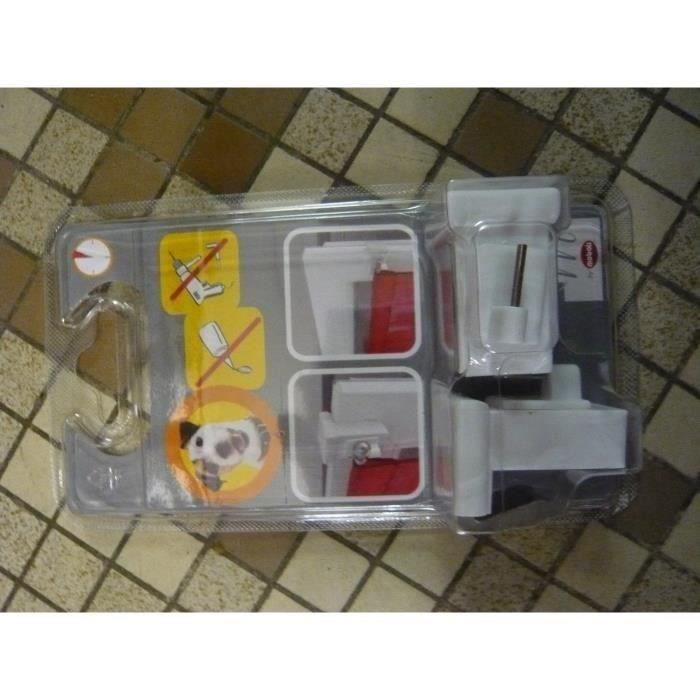 Support à clipser pour tringle de vitrage MOBOIS Lot de 2 Réglable Sans perçage Plastique