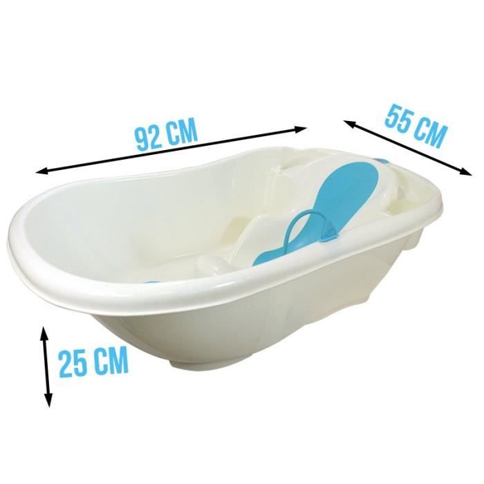 Baignoire Bebe Avec Transat De Bain Vidange Bleu Cdiscount Puericulture Eveil Bebe