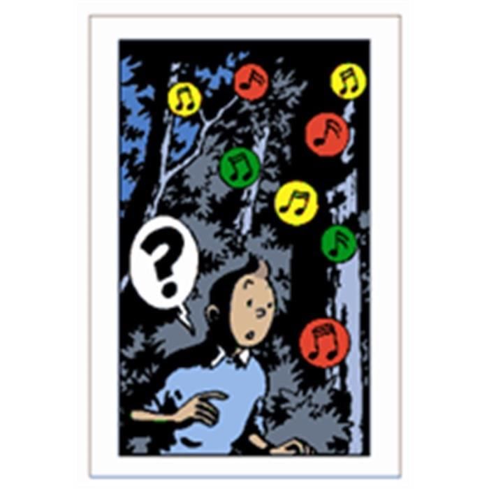 Carte Postale Double Tintin Notes Musiques Achat Vente Carte Postale Carte Postale Double Tintin Cdiscount