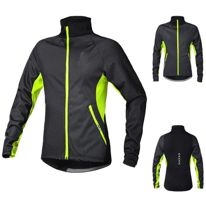 Usiful® vert MTB Veste de vélo Homme d'hiver.Cyclisme ...