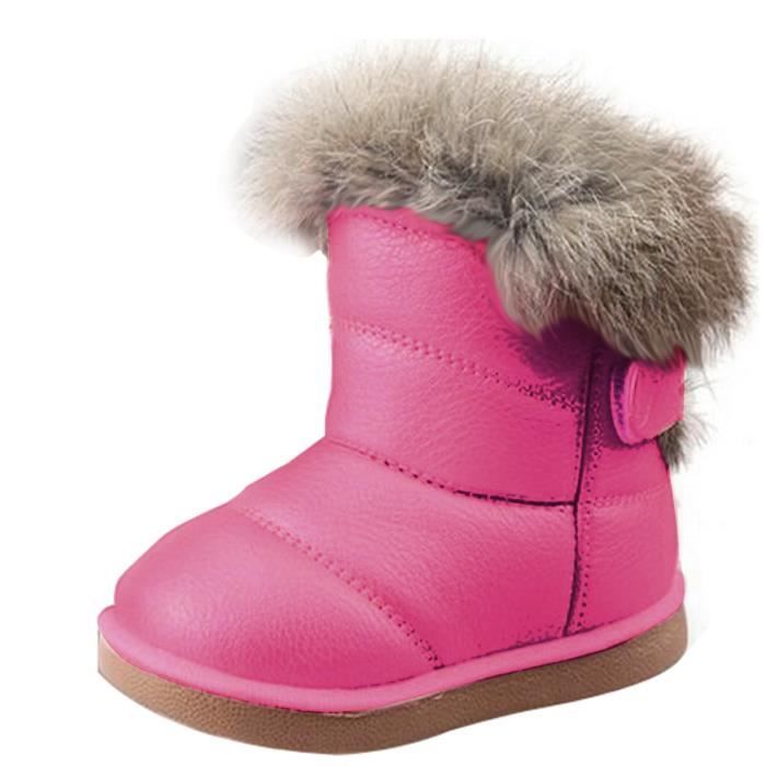 Fourrure Enfant de Bottes Fille Bottines Neige knwP8OX0