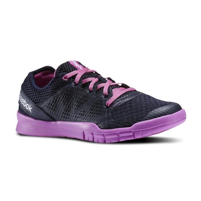 chaussures fitness femme reebok zmode tr - noir/violet - taille 37.5