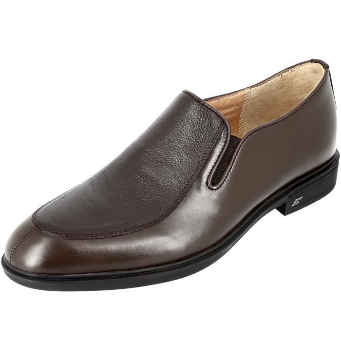 chaussures homme mocassin en cuir marron 022 - belym