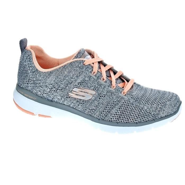 skechers grise femme