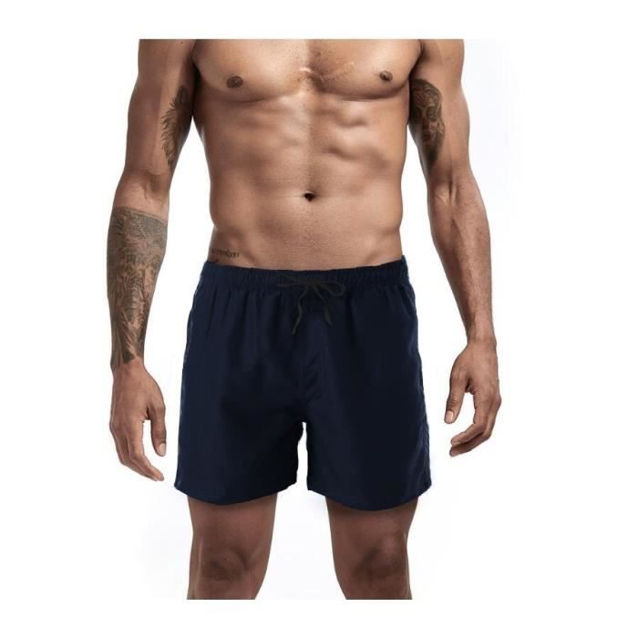 SmartQian Short de bain pour homme avec doublure en maille filet et cordon de serrage réglable SmartQian Short de bain pour homme avec doublure en maille filet et cordon de serrage réglable