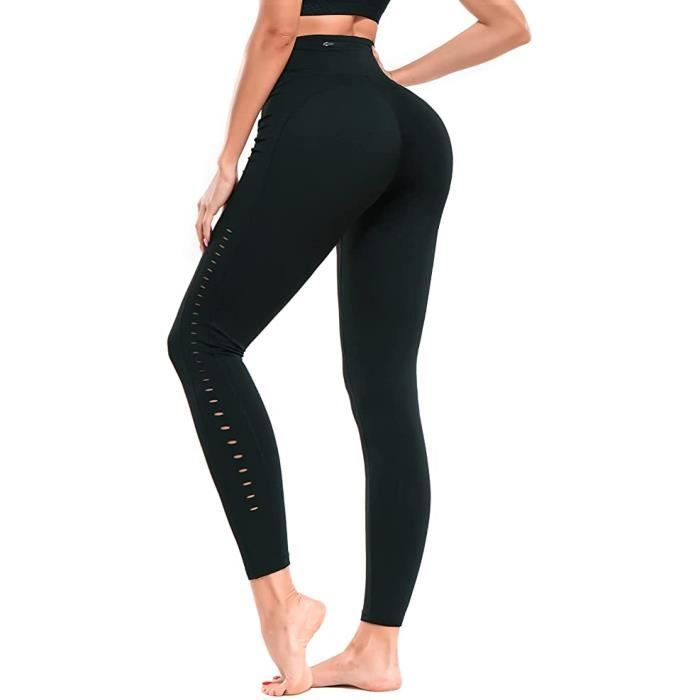 BINGRONG Pantalon de Sport Pour Femme Taille Haute Legging de