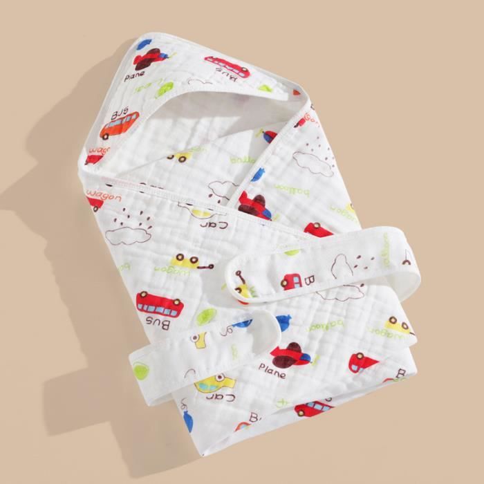Couverture Emmaillotage Bébé Vicloon 2pcs - 100% Coton Pour 0-3 Mois | Sac De Couchage Nouveau-né Anti-sursaut