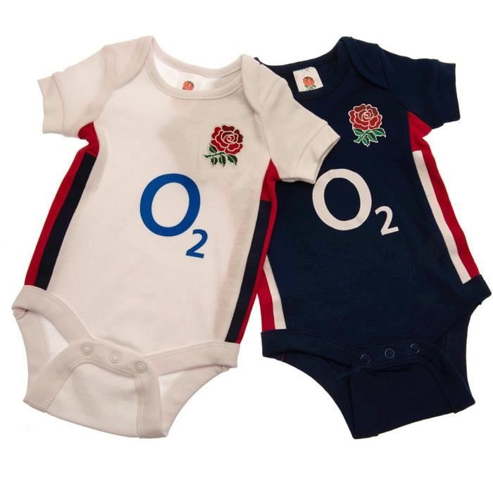 England RFU Bodys Bébé Blanc / bleu / rouge Cdiscount PrêtàPorter
