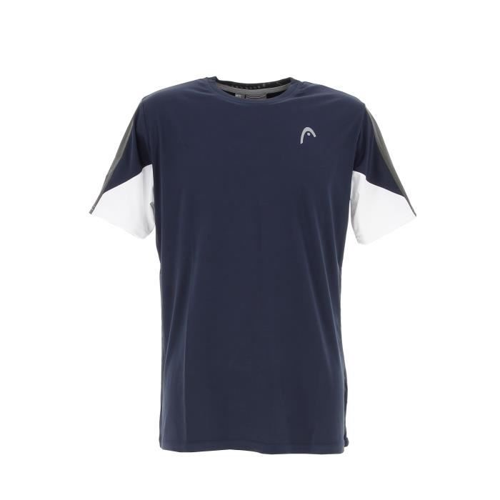 tee shirt de tennis - head - club 21 tech t-shirt - bleu - manches courtes - adulte