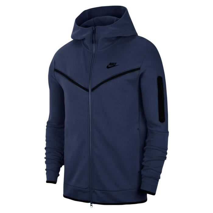 Sweat Homme Nike Tech Fleece Full Zip - CU4489-410 Bleu - Cdiscount Pr??t-?�-Porter