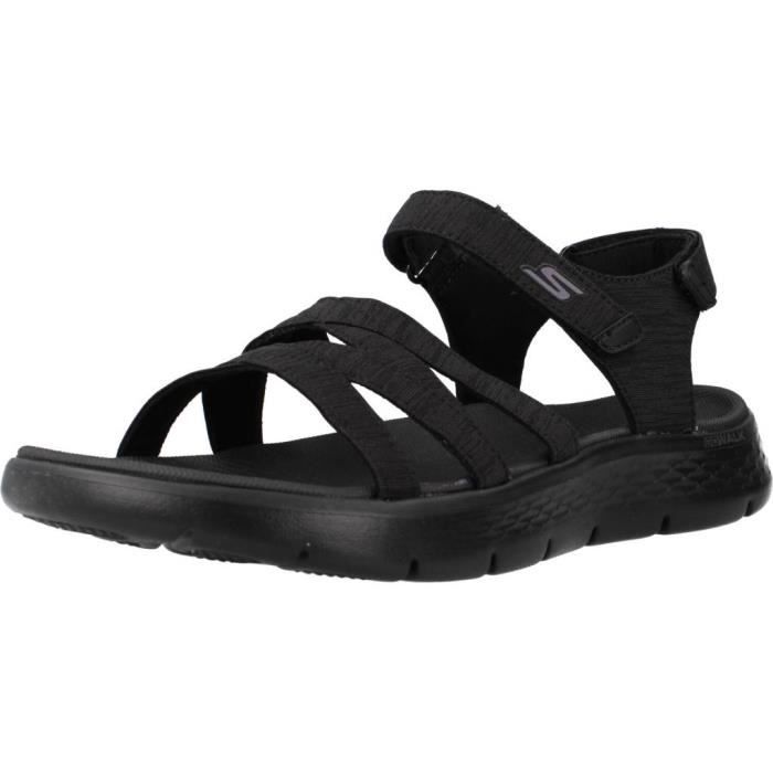 Sandale nu pieds femme Skechers 136698 Noir Textile Semelle