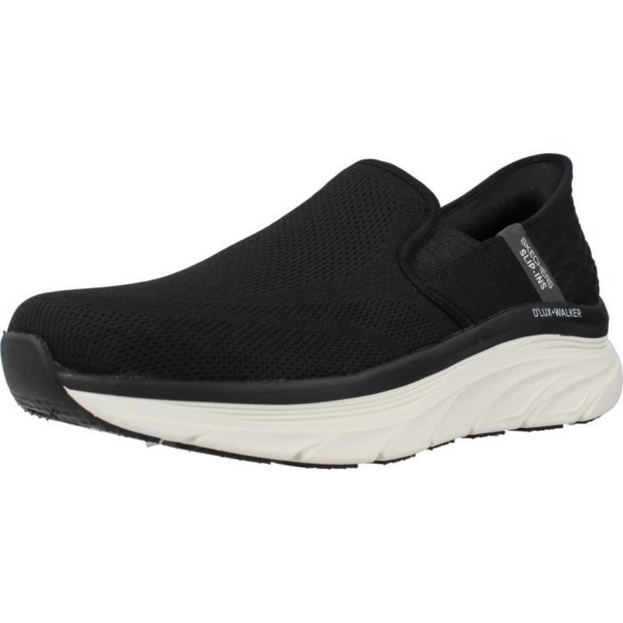 Skechers Basket Homme - SKECHERS - 136744 Noir - Semelle Gomme - Tige Textile - Lacets