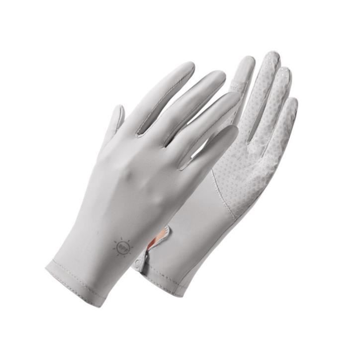 Gants UV Pour Femme UPF50+ Rocky Green – Protection Solaire Écran Tactile Pour Conduite Et Cyclisme, Maille Respirante