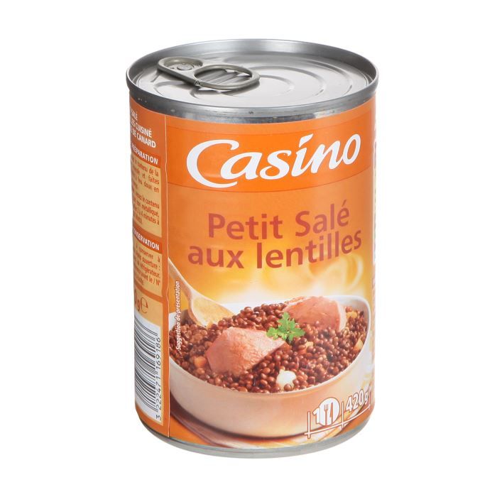 Casino Petit Sale Lentilles 420g Achat Vente Plat Cuisine