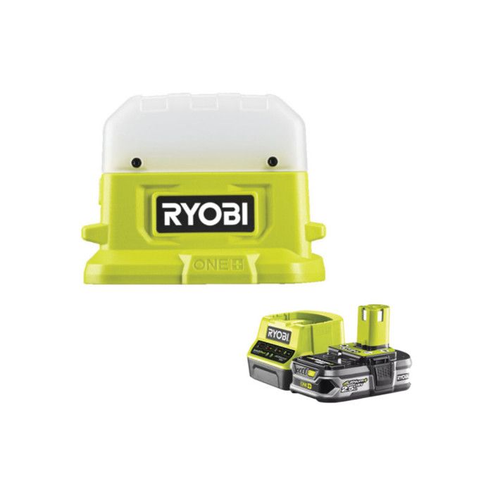 Pack RYOBI Lanterne LED 18V One+ 500 Lumens RLC18 0 1 Batterie 2.5Ah 1 Chargeur rapide RC18120 125 - vue 6