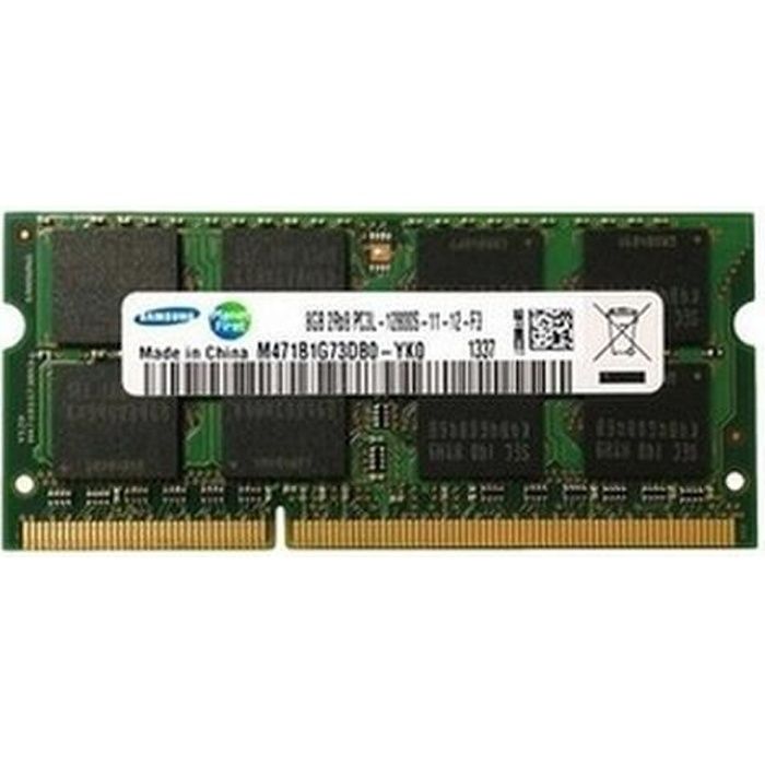 Samsung 8GB DDR3 SO DIMM 8 Go 1 x 8 Go DDR3 1600 MHz 204 pin SO DIMM Cdiscount Informatique