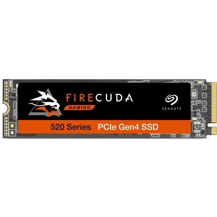 SEAGATE - SSD Interne - FireCuda 520 - 1To - M.2 NVMe (ZP1000GM3A002)