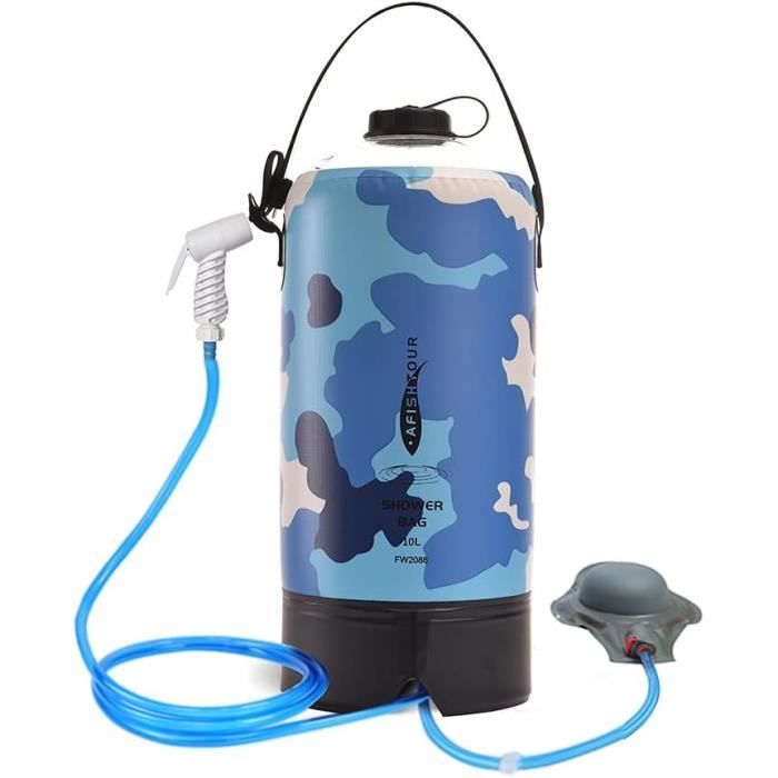 Douche de camping portable 12V avec pompe immergée - Cdiscount Sport