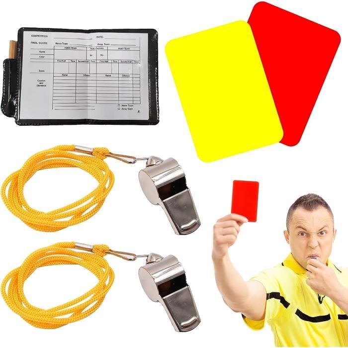 YARNOW Lot De 10 Cartes Pour Arbitre De Football Rouge/jaune