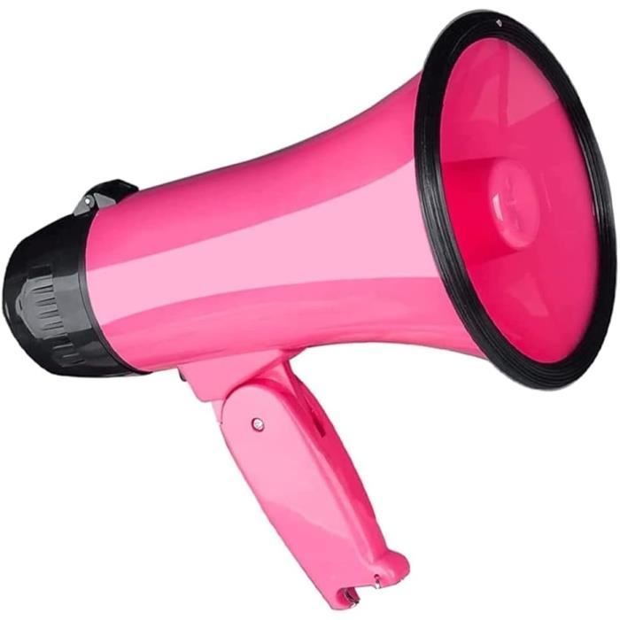 Mégaphone Portable 25W – Noir, Enregistrement 240s, Léger, Avec Poignée Ergonomique – Pour événements Sportifs, Manifestations Et Sécurité