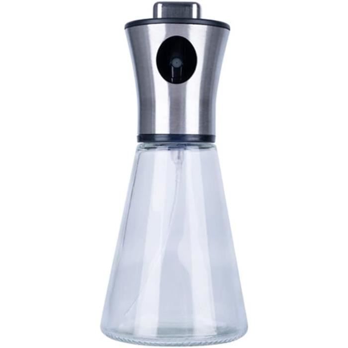 Spray Huile Cuisine OhanaBeach - Vaporisateur Verre 100ml - Pour Huile D'Olive, Sans BPA - Argent