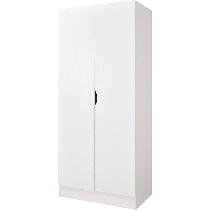 Leomark Armoire 2 Portes Enfant Roma - Style Scandinave Licorne 161,5cm | Rangement Chambre Enfant