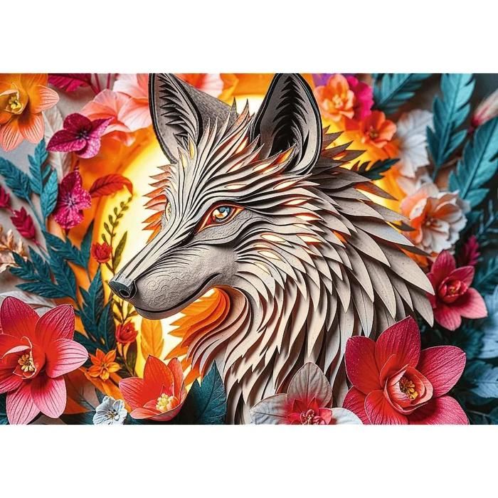 Puzzle 3D - TREFL - 40e anniversaire - Loup - 1000 pièces - 68x48 cm Puzzle 3D - TREFL - 40e anniversaire - Loup - 1000 pièces - 68x48 cm