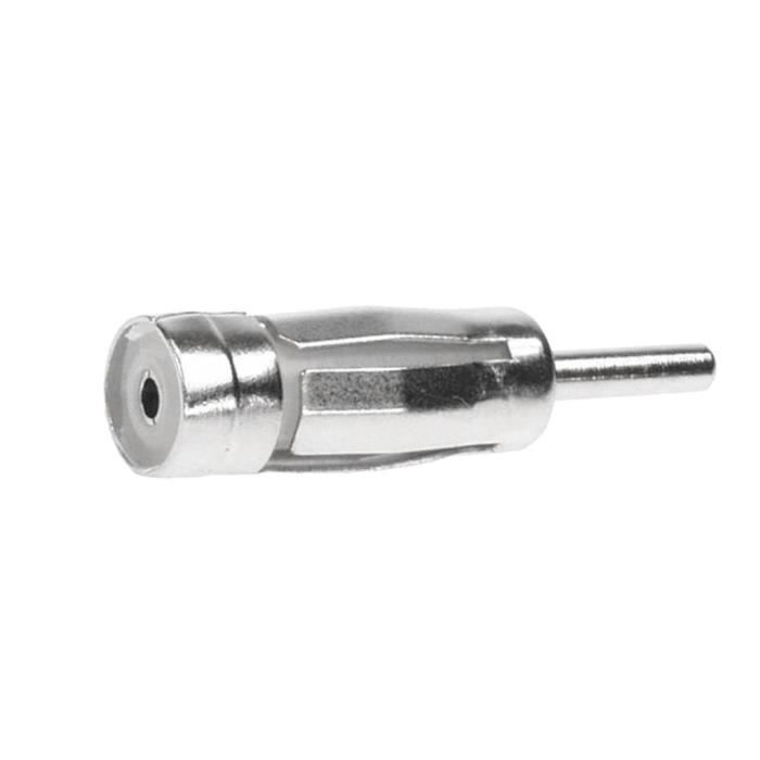 Adaptateur Antenne Auto DIN Mâle Vers ISO Femelle - Compatible Autoradios JVC, Pioneer, Sony