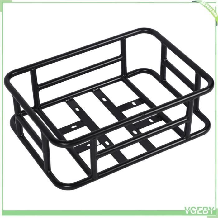 Panier de Vélo Arrière Panier à vélo pour Porte-Bagages arrière Panier Vélo Métal Noir Abilityshop