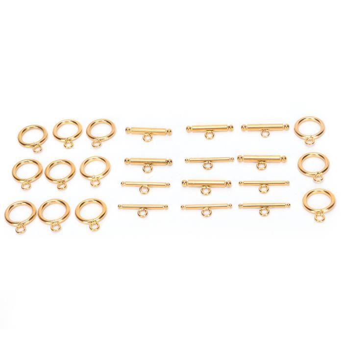 10 Pièces Visser dans Le Fermoir Boucles de Mode En Alliage Durable
