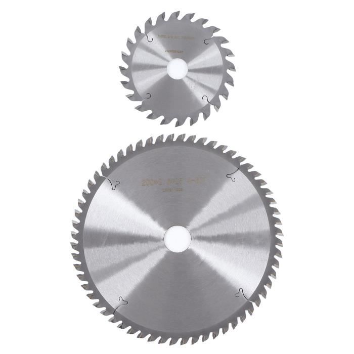 EMSea 2pcs TCT Disque De Lame De Scie Circulaire à Bois 125mm 22.23mm Alésage Arbre 3T Lame De Scie Pour Meuleuse D'angle Sculpture Sur Bois/ Sculpture/Façonnage/Rainurage Et Coupe