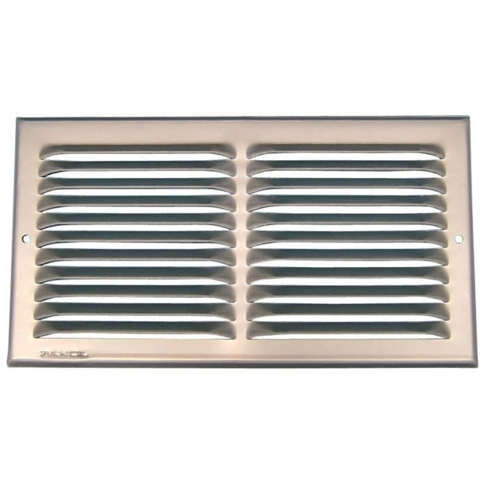 Grille D'aération Aluminium Anodisé, L.5 X L.14 Cm | Leroy Merlin