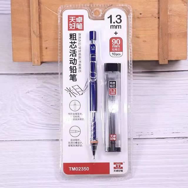 Lot De 3 Crayons Pica Automatiques - Avec 10 Mines Graphite H - Pour Marquage Dessin
