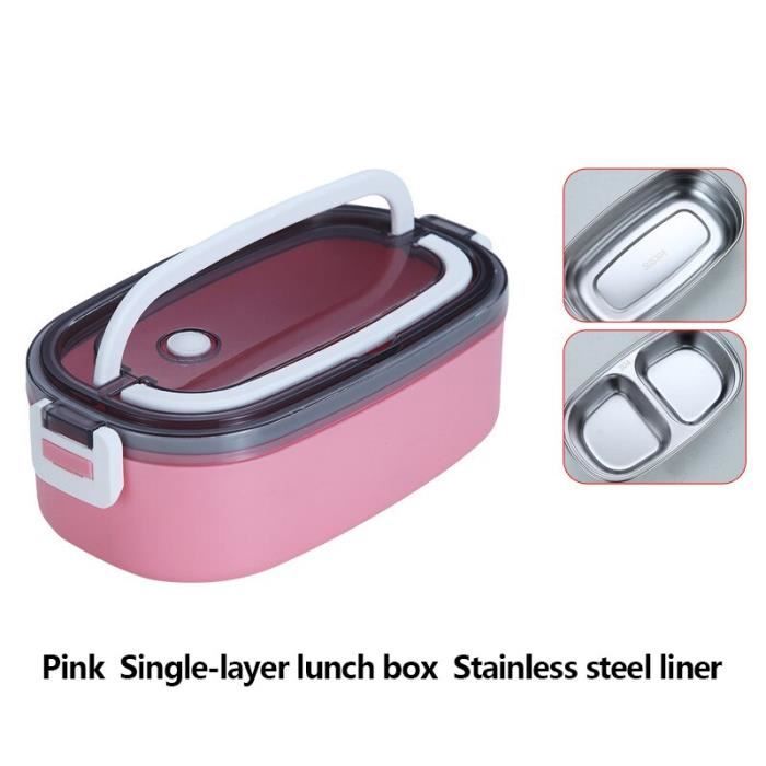 Boîte à Lunch Thermique,1100 Ml Lunch Box Isotherme En Acier Inoxydable 304,boîte à Bento à 3