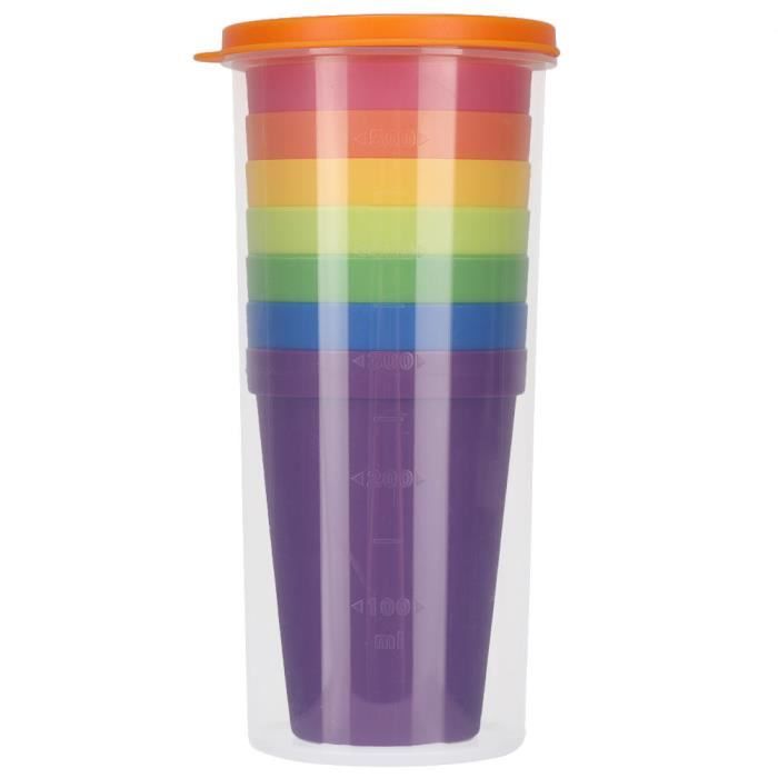 Lot De Bols Et Tasse En Plastique Rouge Tupperware Vintage – Idéal Pour Camping Et Pique-nique
