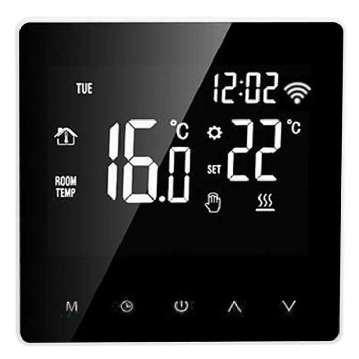 Thermostat de Chauffage Intelligent WiFi pour Chauffage par Le Sol  électrique 16A - ZWDXHAO - Blanc - Cdiscount Bricolage