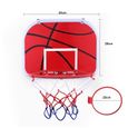 Mini Jeux de Basket Ball Kit Jouet Intérieur Extérieur - Panier de Basket + Panneau + Basket-ball avec Pompe à Air pour enfants-1