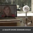 Microphone USB Blue Snowball pour Enregistrement, Streaming, Podcast, Gaming sur PC et Mac - Blanc-1