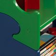 KidKraft - Bibliothèque en bois Puzzle Primaire pour Enfant avec 3 Étagères-1