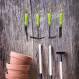 Set d'outils de jardinage - RELAXDAYS - 4 pièces - Blumenkelle, Kleinrechen, Doppelhacke - Vert-1