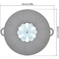Protection éclaboussures Cuisine Couvercle Anti-débordement En Silicone Lulizzie - Pour Casseroles Et Poêles, Cuisine Haute Température Couvercle Anti Projection